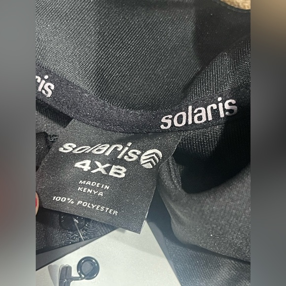 Solaris Men’s Active Sports Track Jacket Black Size 4XB Big Man NWT - Picture 4 of 8